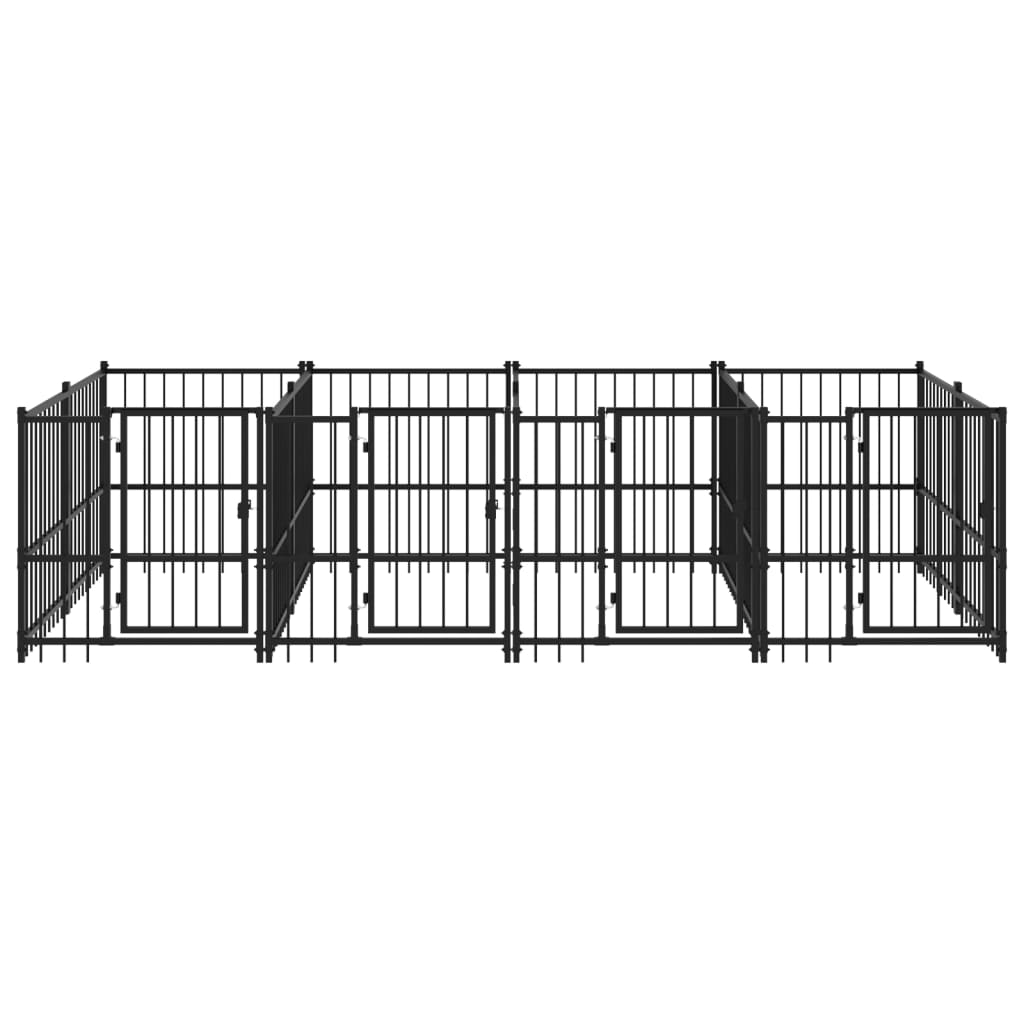 Gabbia per Cani da Esterno in Acciaio 7,51 m² | homemem39