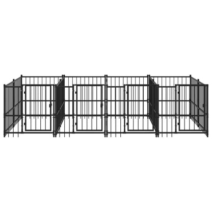 Gabbia per Cani da Esterno in Acciaio 7,51 m² | homemem39