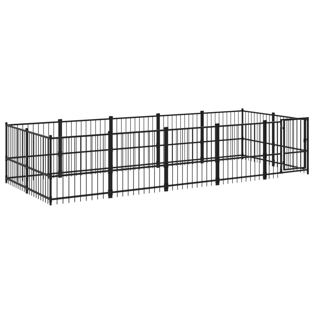 Gabbia per Cani da Esterno in Acciaio 9,38 m² | homemem39