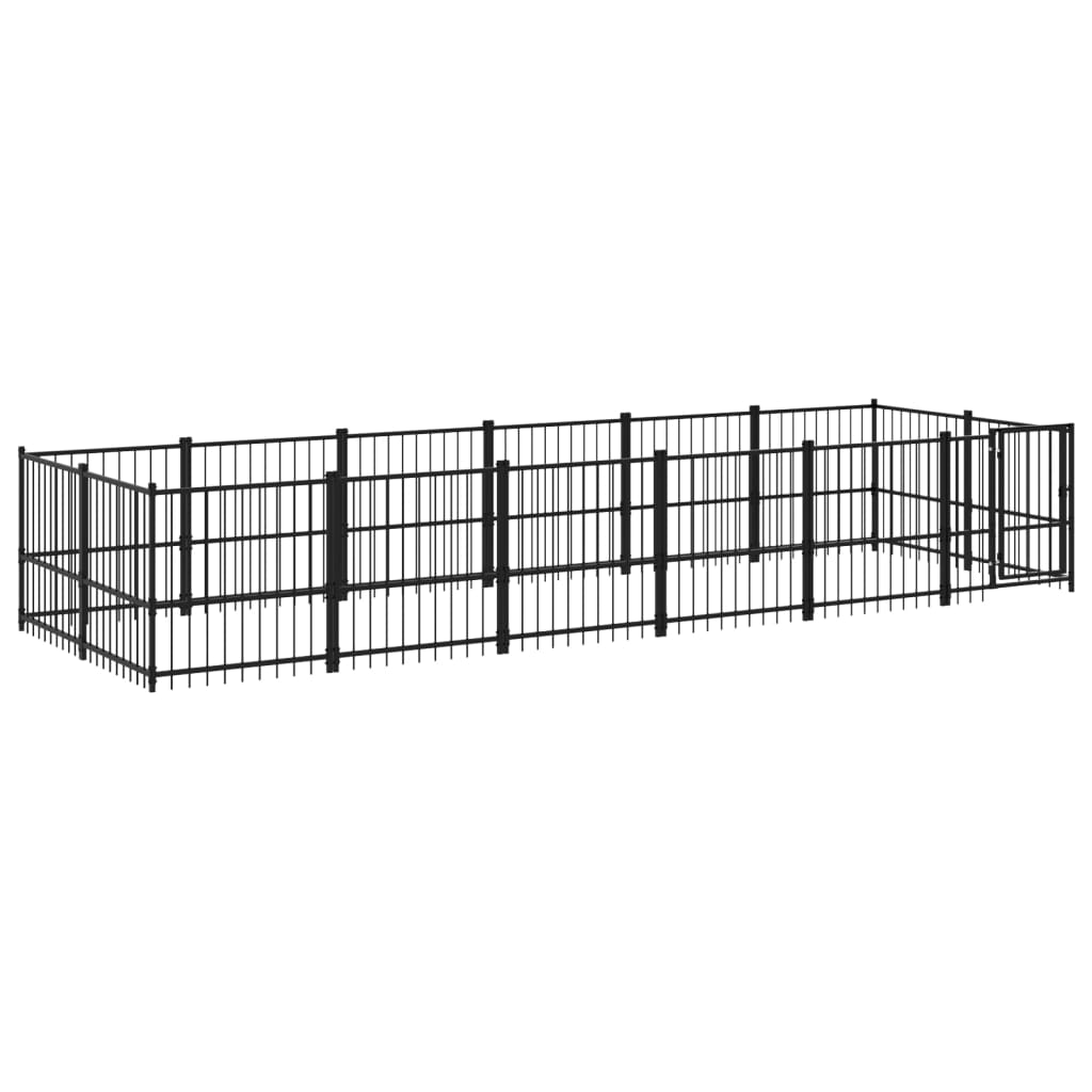 Gabbia per Cani da Esterno in Acciaio 11,26 m² | homemem39