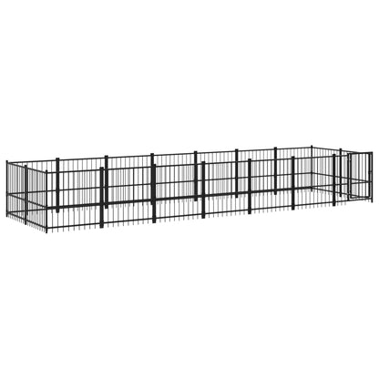 Gabbia per Cani da Esterno in Acciaio 13,14 m² | homemem39
