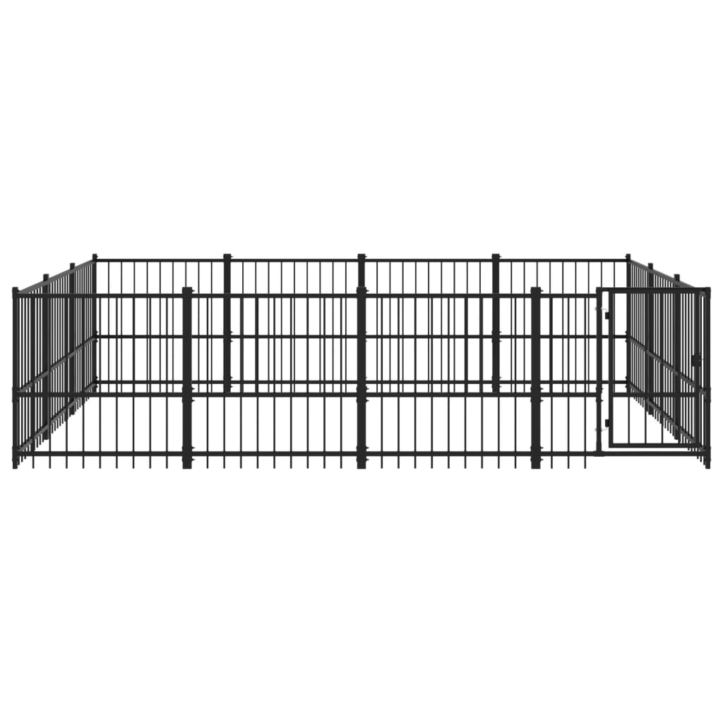 Gabbia per Cani da Esterno in Acciaio 11,58 m² | homemem39