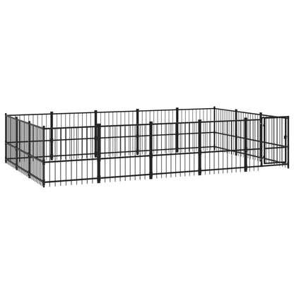 Gabbia per Cani da Esterno in Acciaio 14,11 m² | homemem39