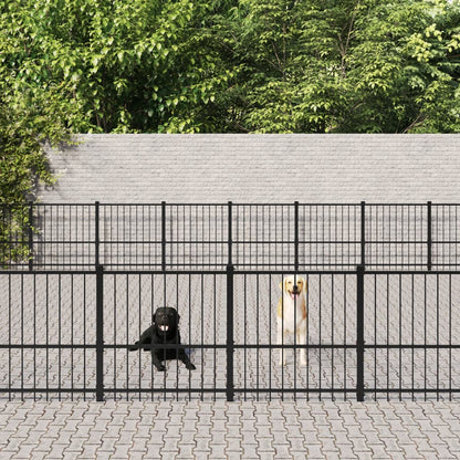 Gabbia per Cani da Esterno in Acciaio 60,22 m² | homemem39
