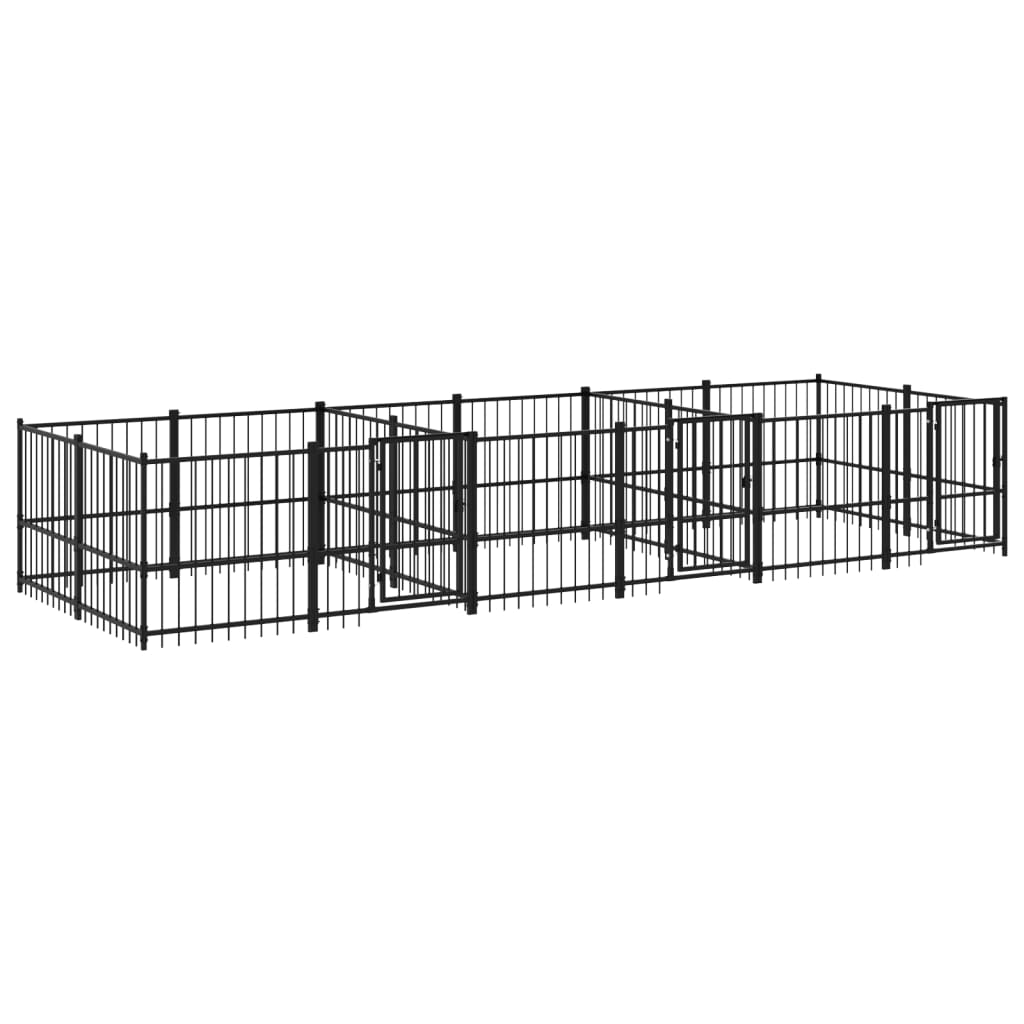 Gabbia per Cani da Esterno in Acciaio 11,26 m² | homemem39