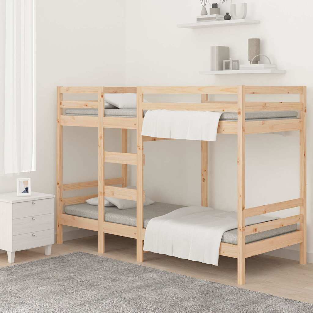 Letto a Castello senza Materasso 90x200cm Massello Pino