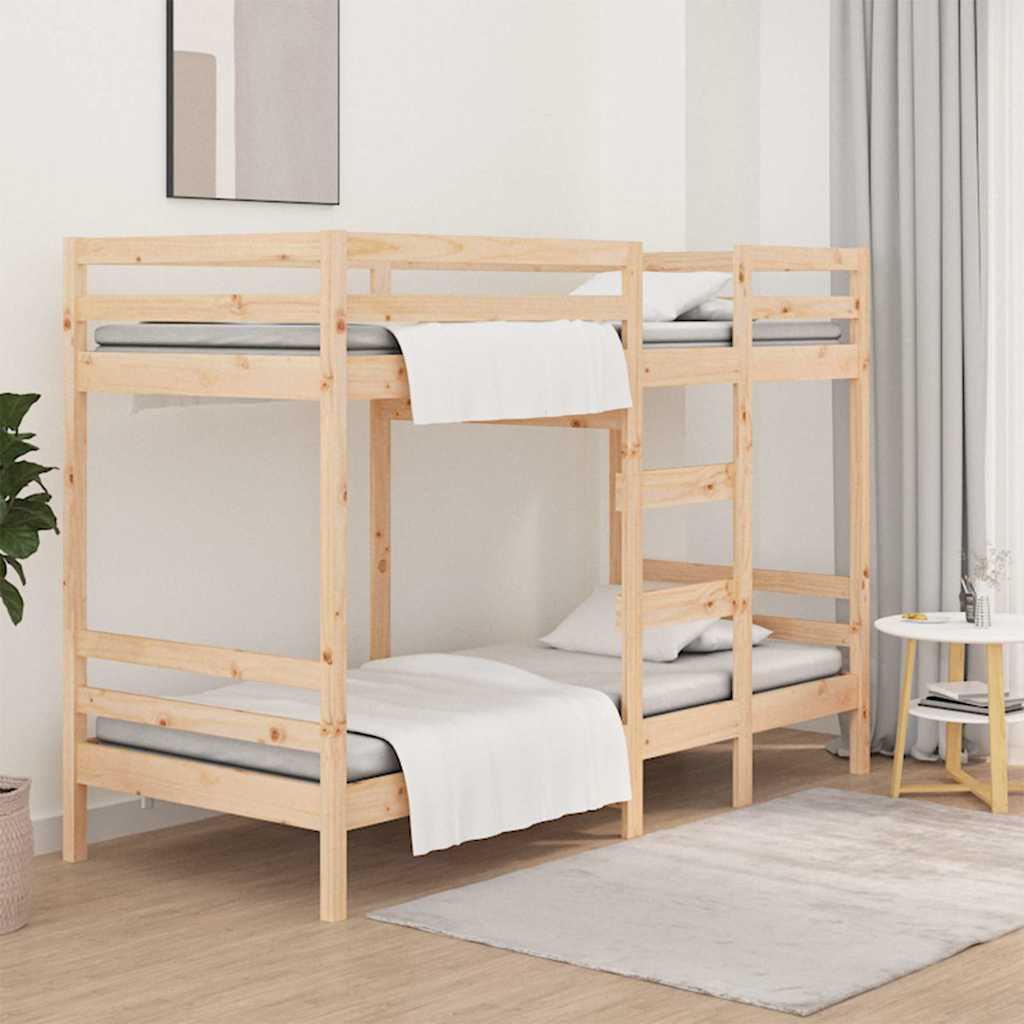 Letto a Castello senza Materasso 90x200cm Massello Pino