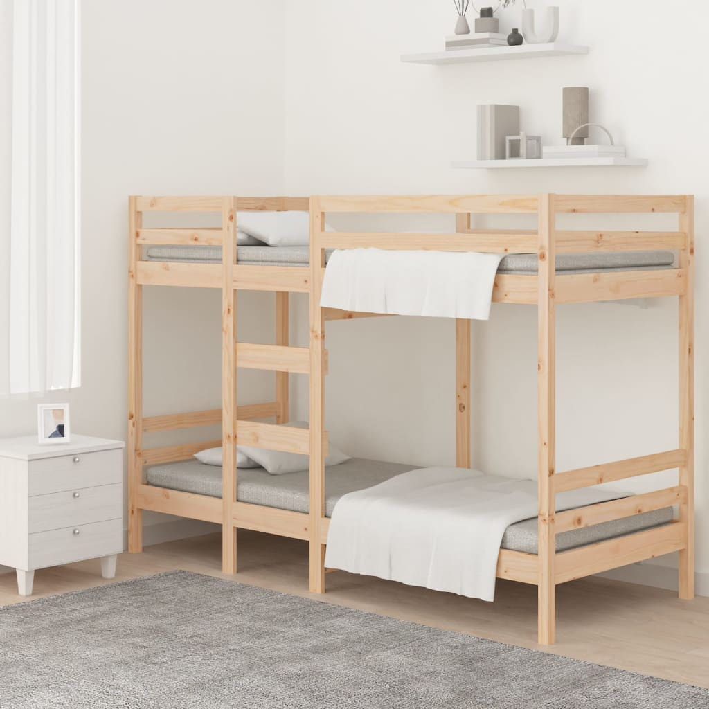 Letto a Castello senza Materasso 90x190 cm Legno di Pino | homemem39