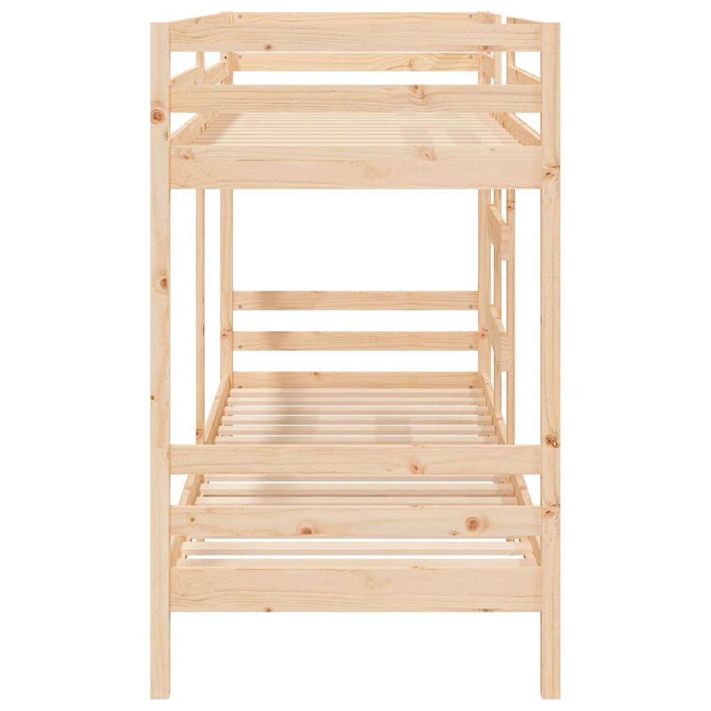 Letto a Castello senza Materasso 90x190 cm Legno di Pino | homemem39