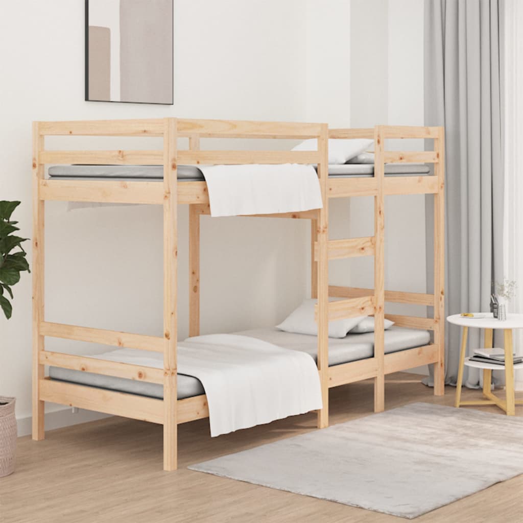Letto a Castello senza Materasso 90x190 cm Legno di Pino | homemem39