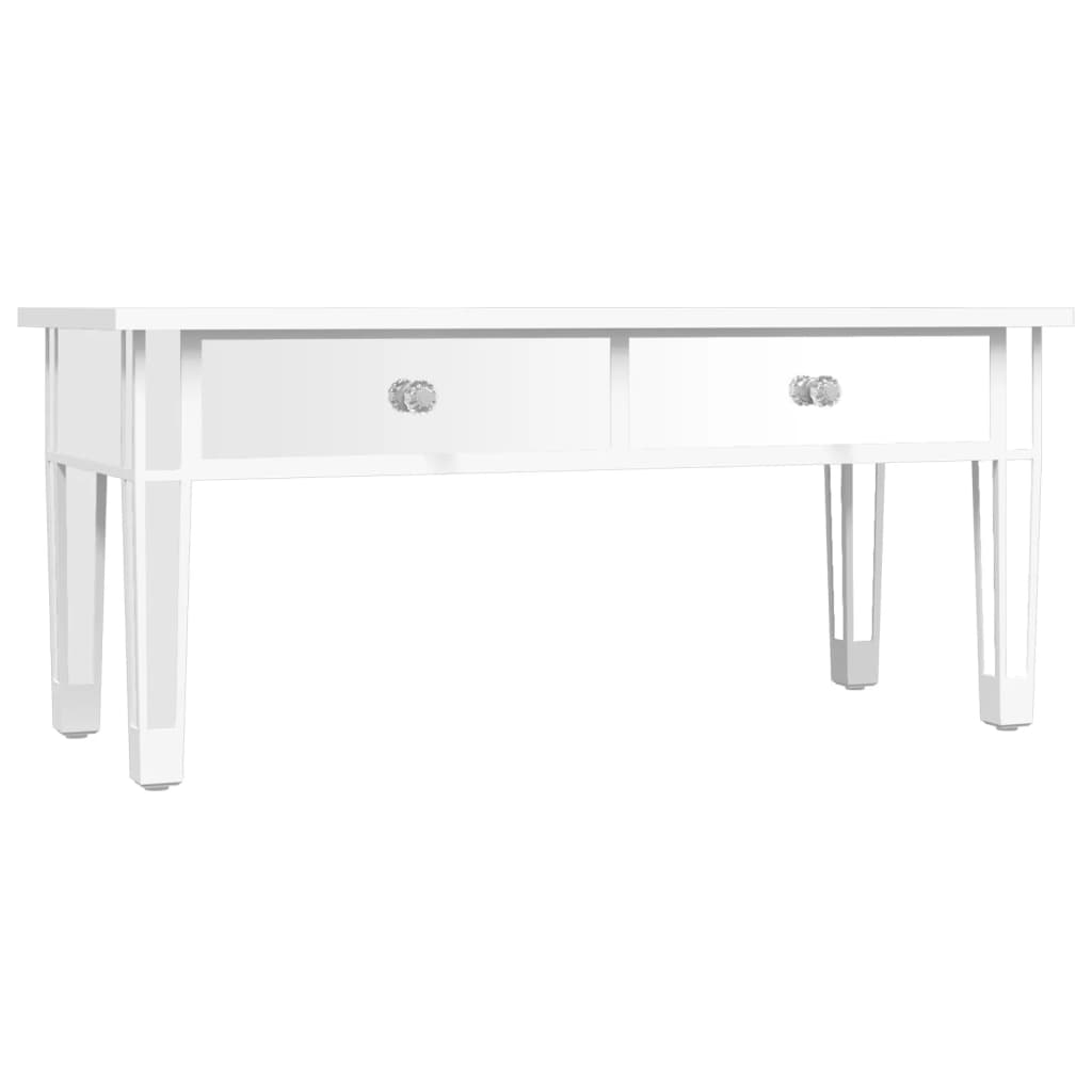 Tavolino Salotto a Specchio 106x45x45cm Legno Multistrato Vetro | homemem39