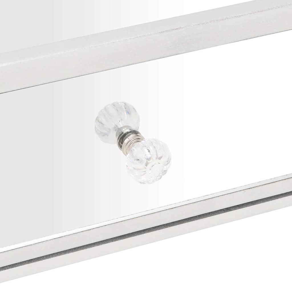 Tavolino Salotto a Specchio 106x45x45cm Legno Multistrato Vetro