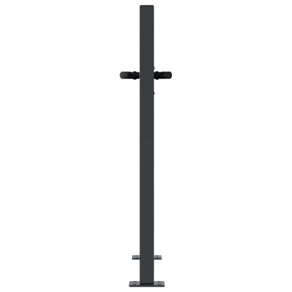Cancello da giardino antracite 100x100 cm in acciaio con design ad albero | homemem39