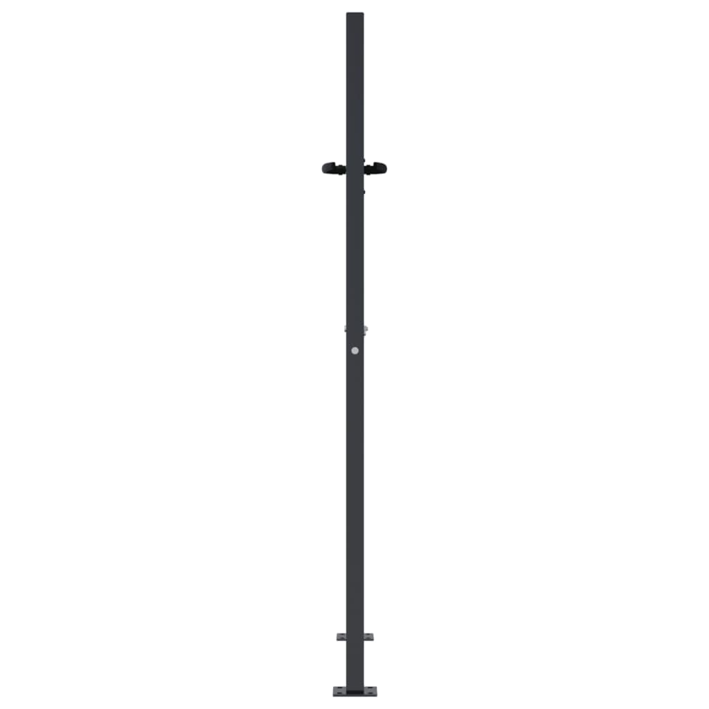 Cancello da giardino antracite 100x150 cm in acciaio con design ad albero | homemem39
