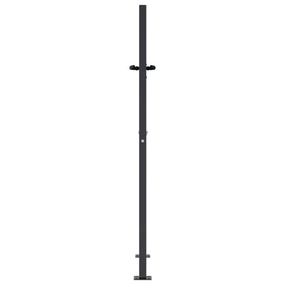 Cancello da giardino antracite 100x150 cm in acciaio con design ad albero | homemem39