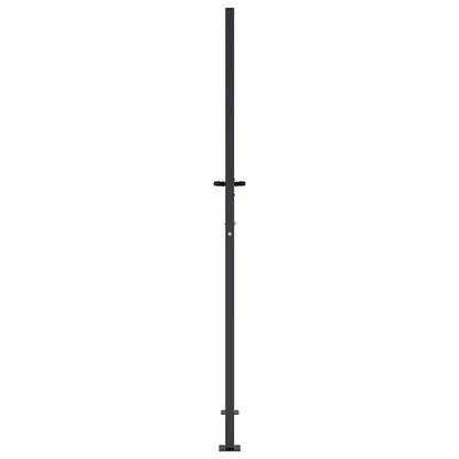 Cancello da giardino antracite 100x200 cm in acciaio con design ad albero | homemem39