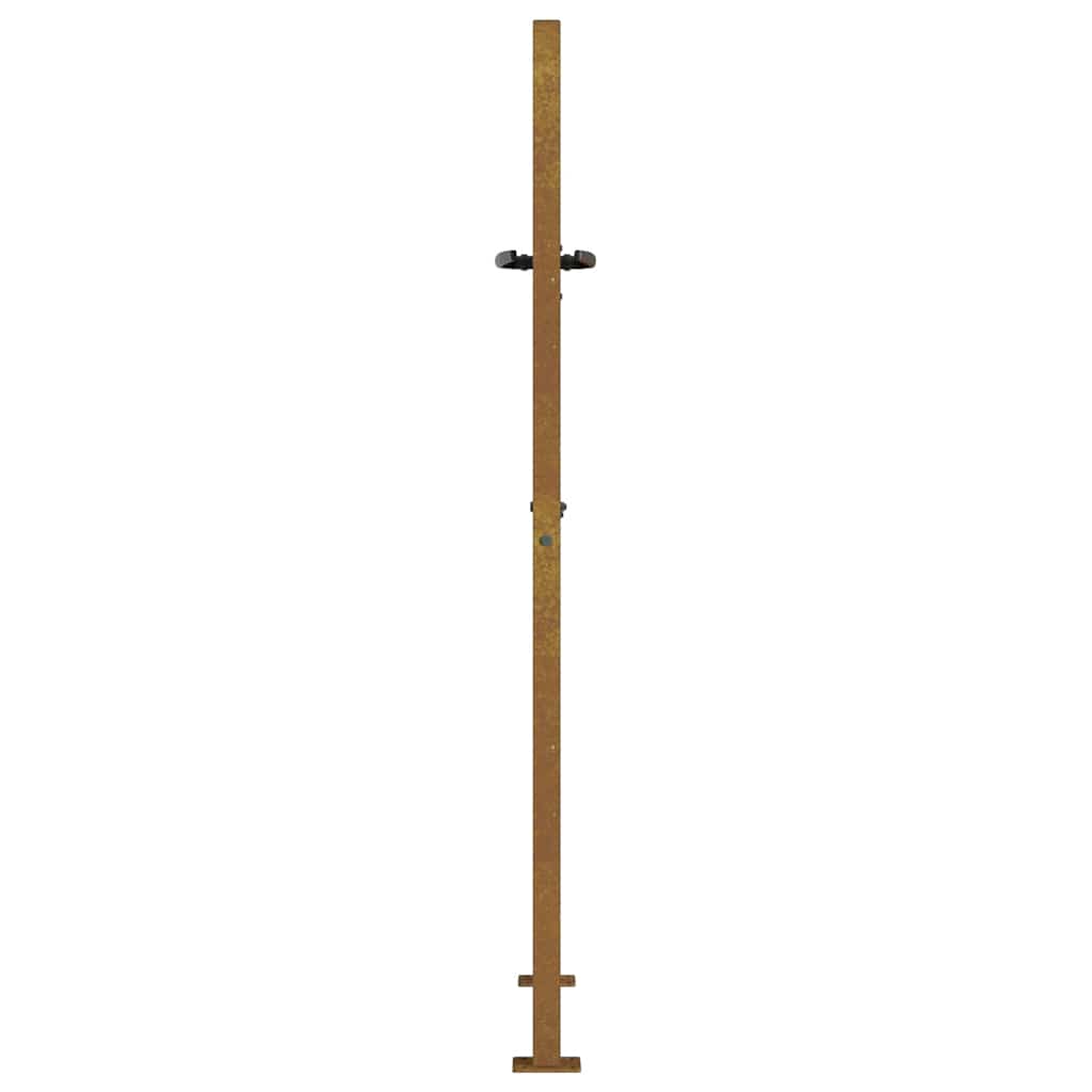 Cancello da giardino 100x125 cm in acciaio Corten con design ad albero | homemem39