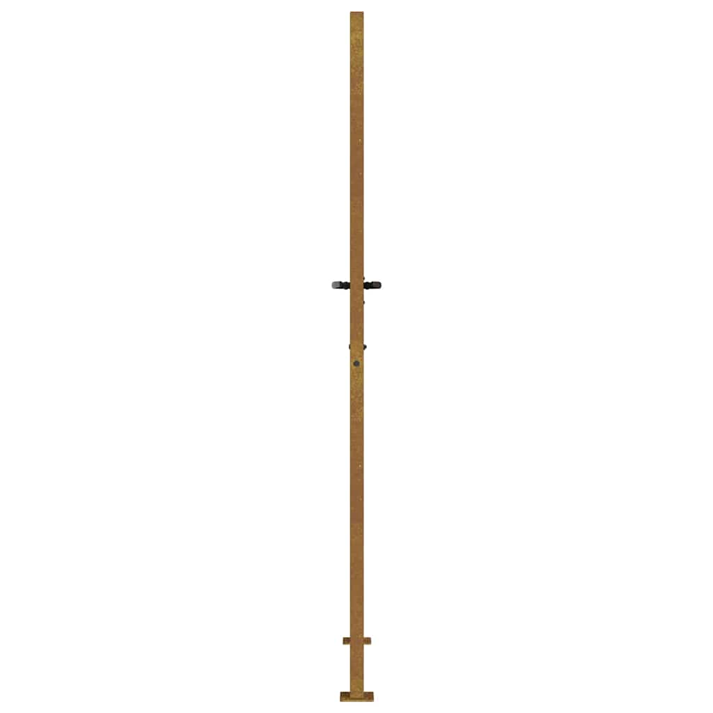 Cancello da giardino 100x200 cm in acciaio Corten con design erba | homemem39