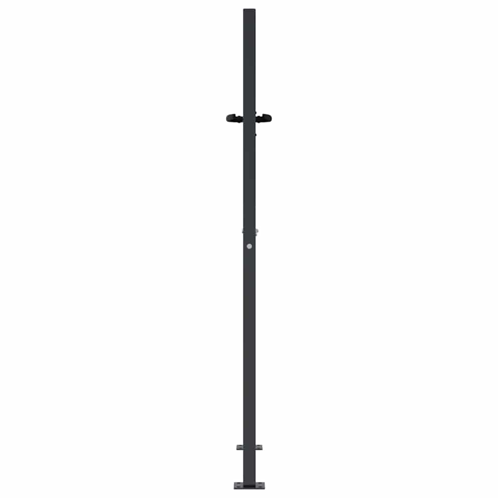 Cancello da giardino antracite 100x150 cm in acciaio e bambù | homemem39