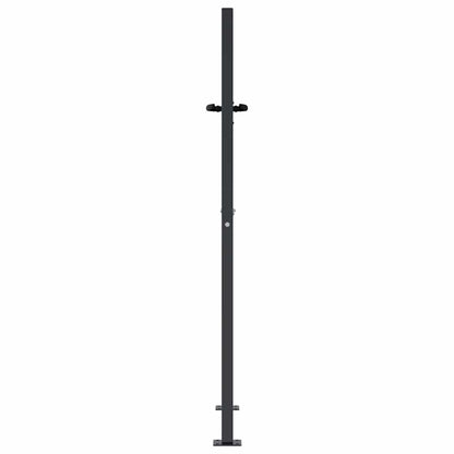 Cancello da giardino antracite 100x150 cm in acciaio e bambù | homemem39
