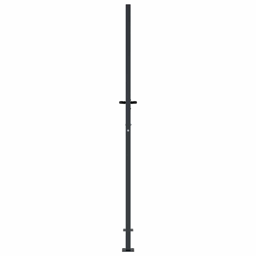 Cancello da giardino antracite 100x200 cm in acciaio e bambù | homemem39