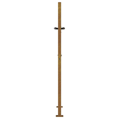 Cancello da giardino 100x125 cm in acciaio Corten design quadrato | homemem39