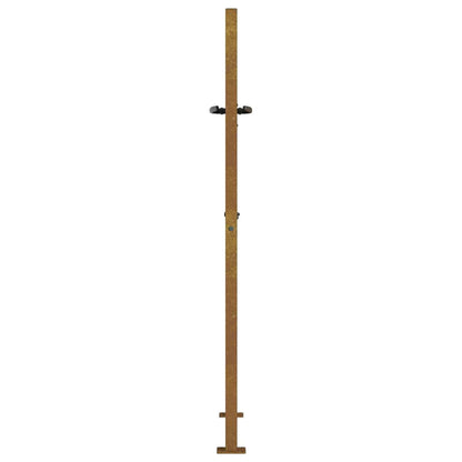Cancello da giardino 100x150 cm in acciaio Corten design quadrato | homemem39