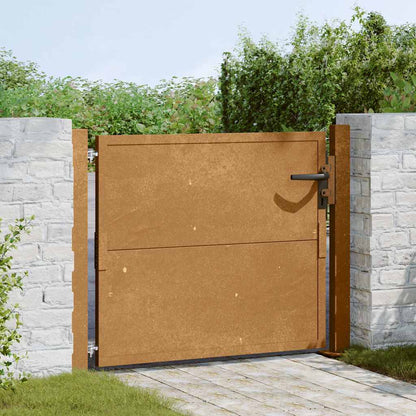 Cancello da giardino 100x75 cm in acciaio Corten | homemem39
