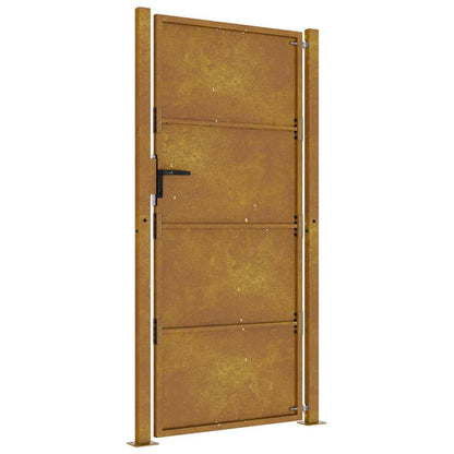 Cancello da giardino 100x175 cm in acciaio Corten | homemem39