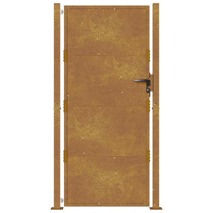 Cancello da giardino 100x200 cm in acciaio Corten | homemem39