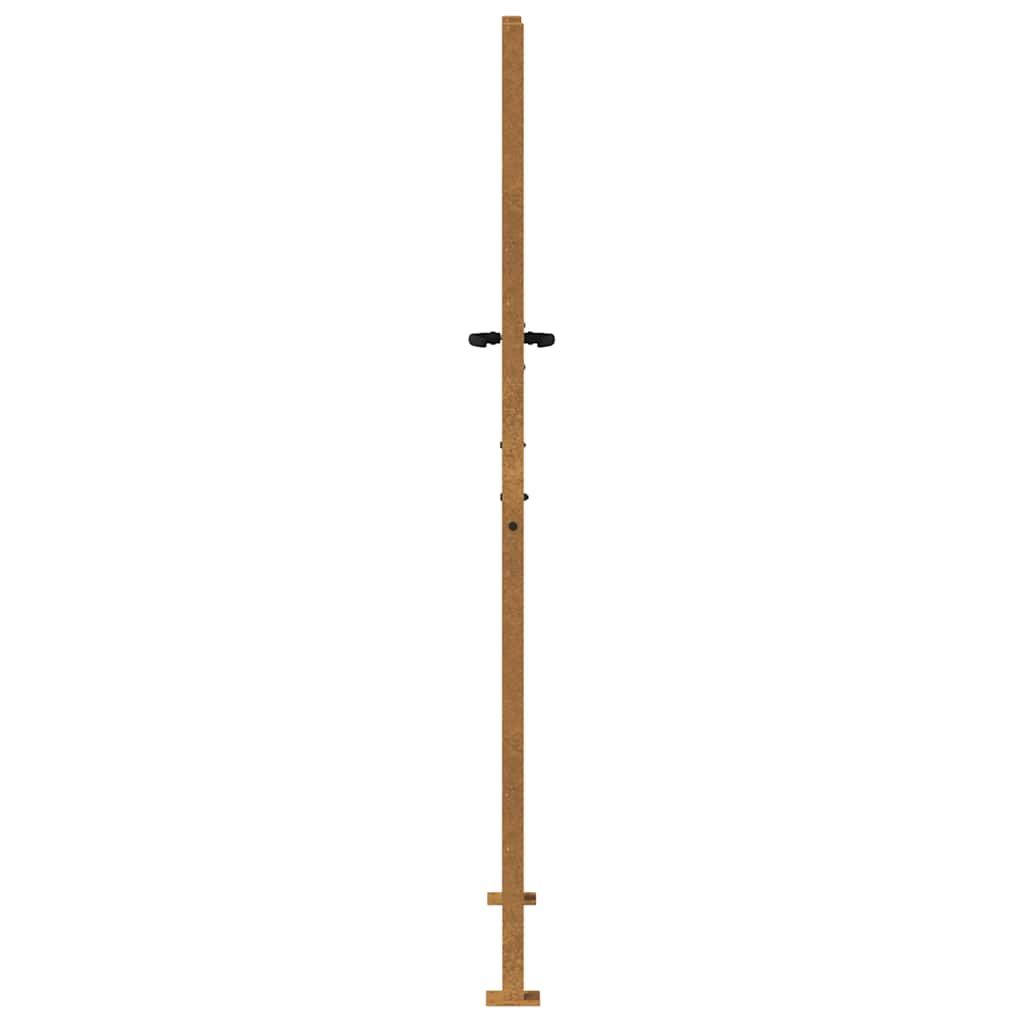 Cancello da giardino 100x200 cm in acciaio Corten | homemem39
