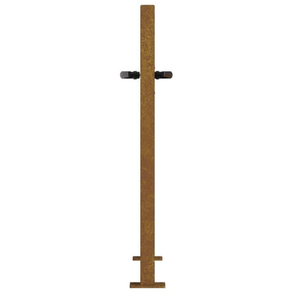 Cancello da giardino 100x75 cm in acciaio Corten con design ad albero | homemem39