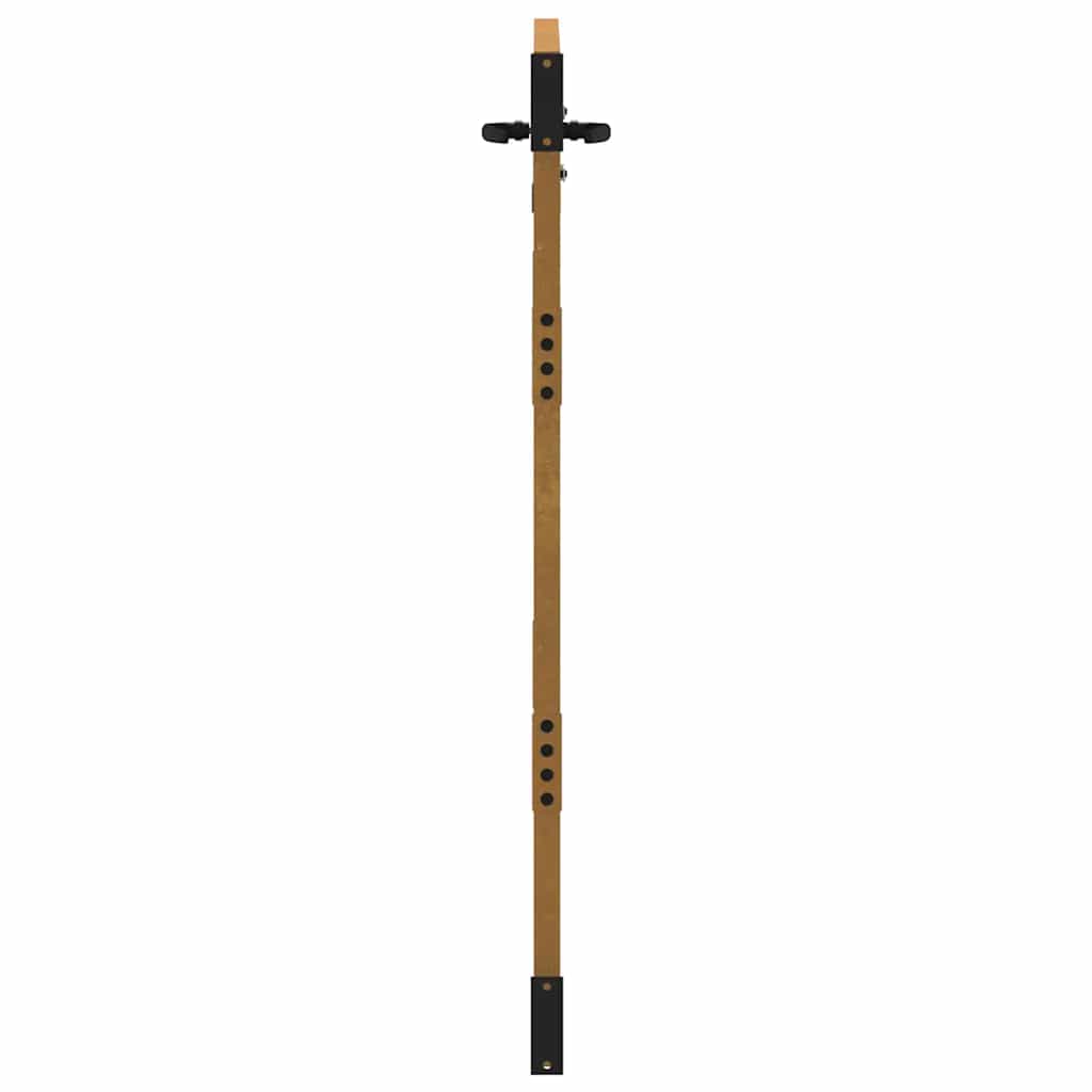 Cancello da giardino 85x125 cm in acciaio Corten con design erba | homemem39