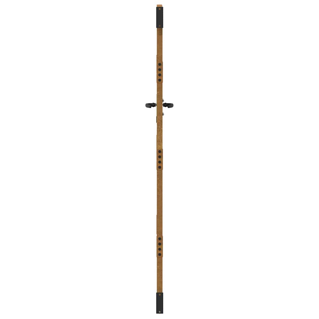 Cancello da giardino 85x200 cm in acciaio Corten con design erba | homemem39