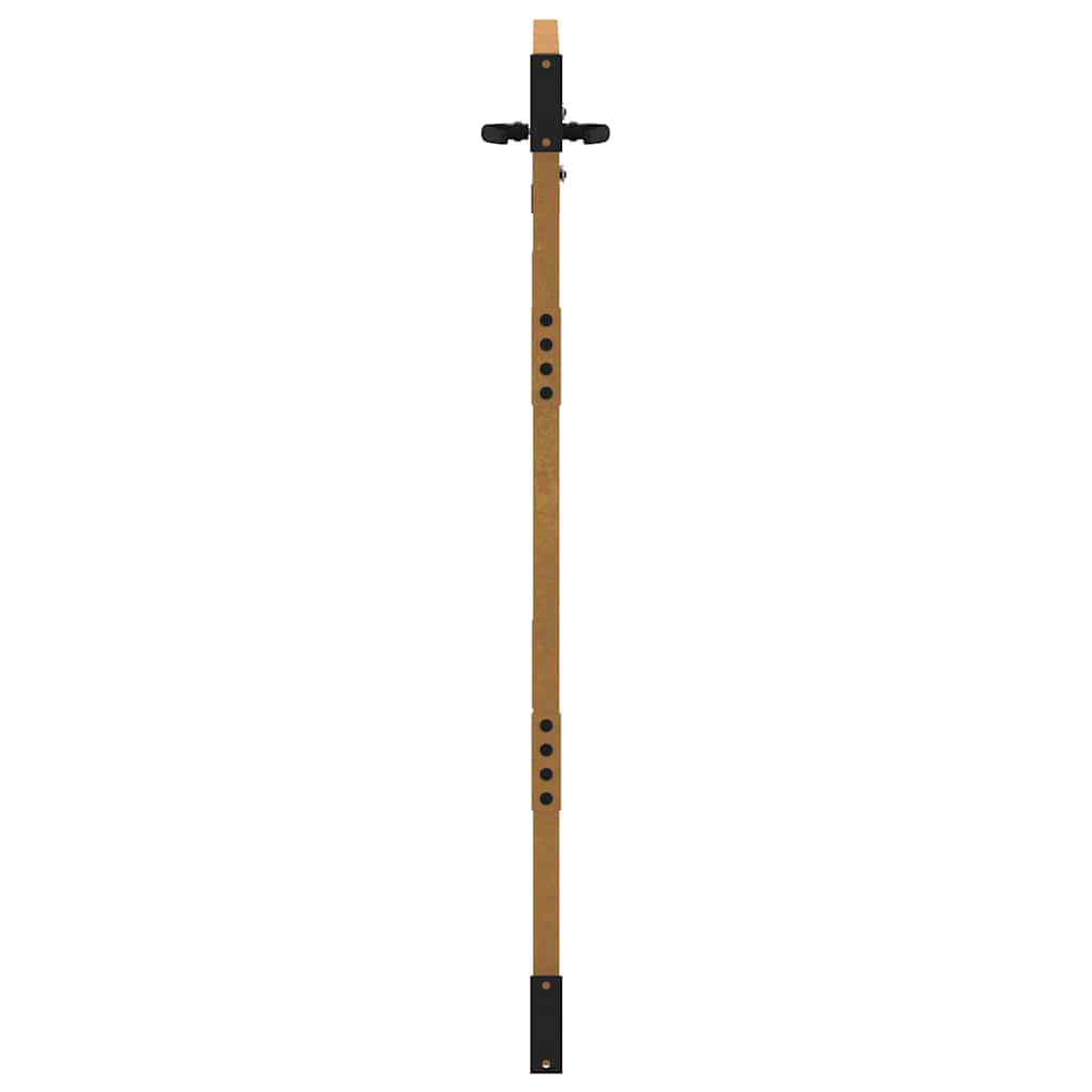 Cancello da giardino 85x125 cm in acciaio Corten e design in bambù | homemem39