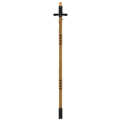 Cancello da giardino 85x125 cm in acciaio Corten e design in bambù | homemem39