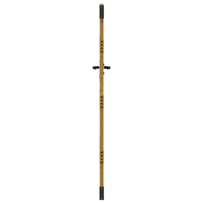 Cancello da giardino 85x200 cm in acciaio corten e design in bambù | homemem39