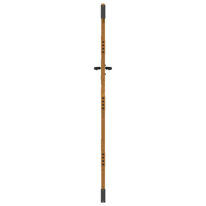 Cancello da giardino 85x175 cm in acciaio Corten design quadrato | homemem39