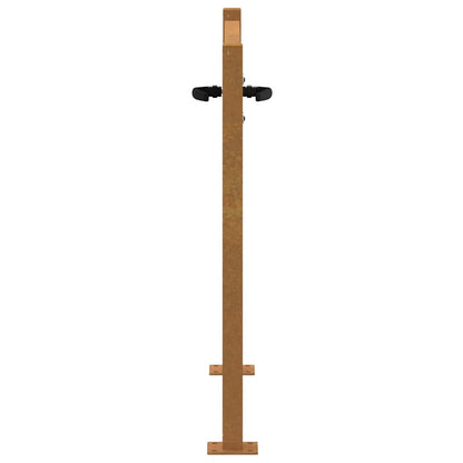 Cancello da giardino 100x100 cm in acciaio Corten design quadrato | homemem39