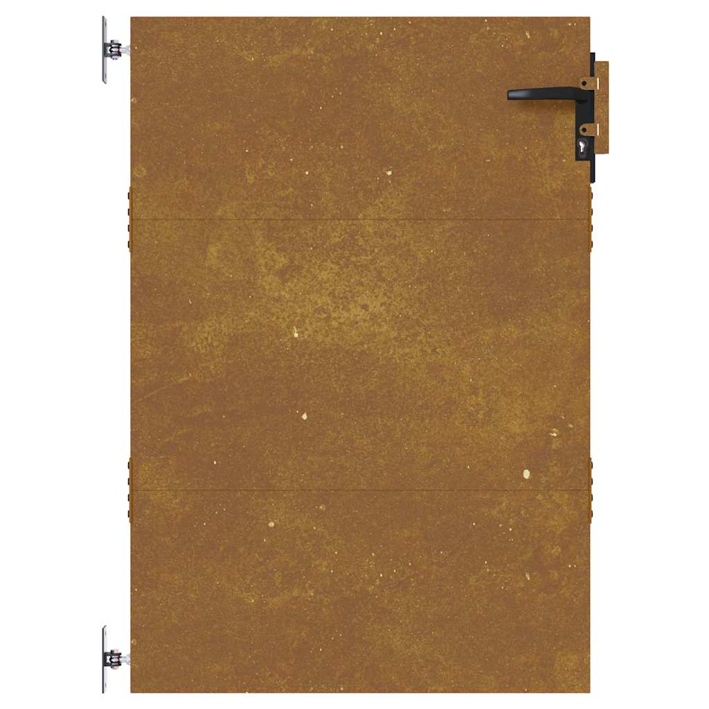 Cancello da giardino 85x125 cm in acciaio Corten | homemem39