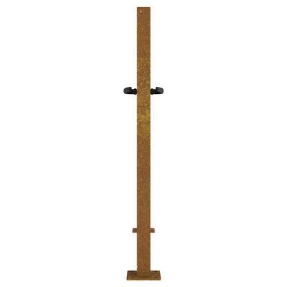 Cancello da giardino 100x75 cm in acciaio Corten
