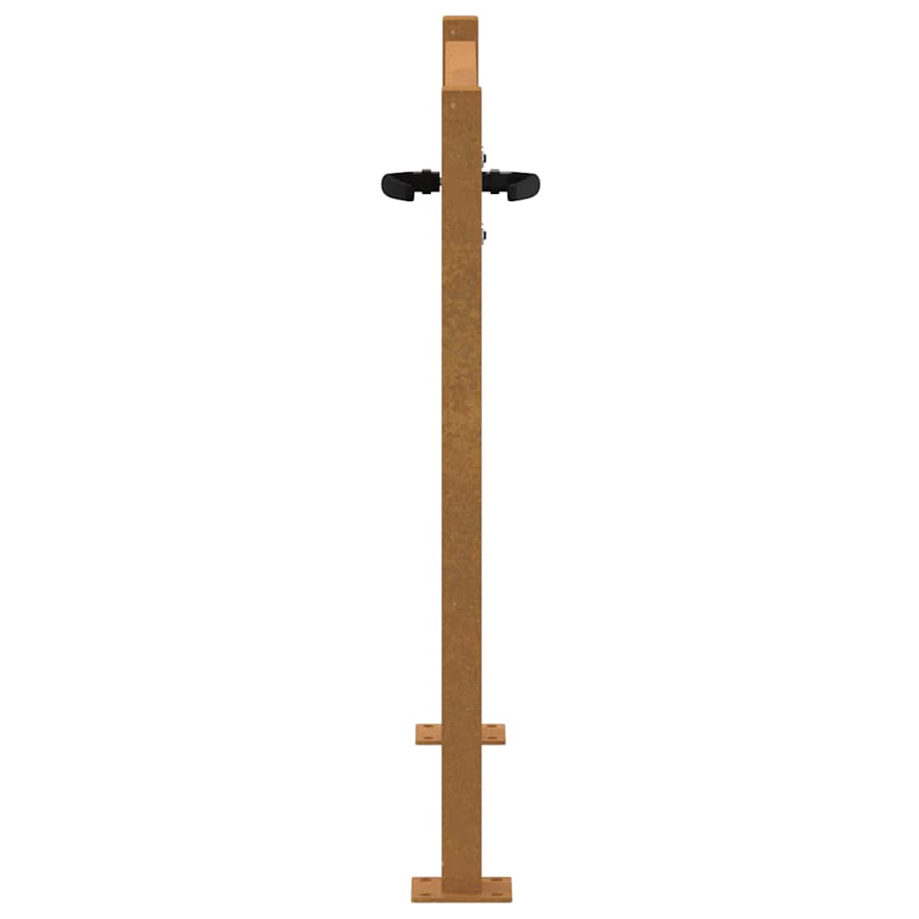 Cancello da giardino 100x100 cm in acciaio Corten | homemem39