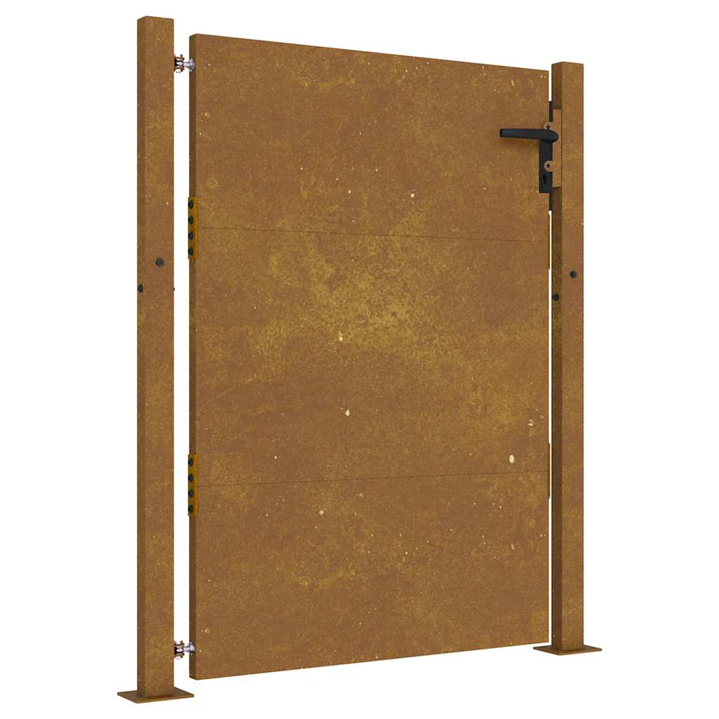 Cancello da giardino 100x150 cm in acciaio Corten | homemem39