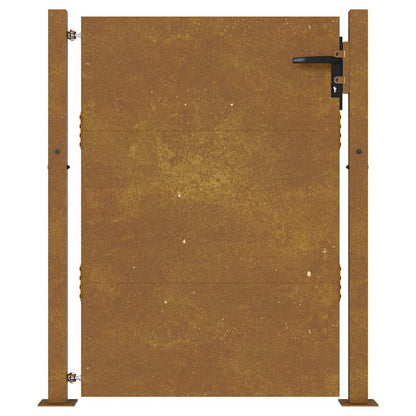 Cancello da giardino 100x150 cm in acciaio Corten | homemem39