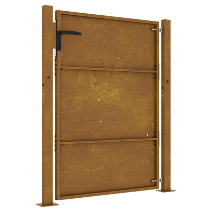 Cancello da giardino 100x150 cm in acciaio Corten | homemem39