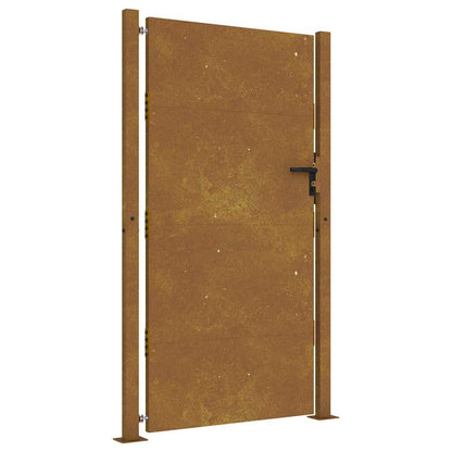 Cancello da giardino 100x175 cm in acciaio Corten | homemem39