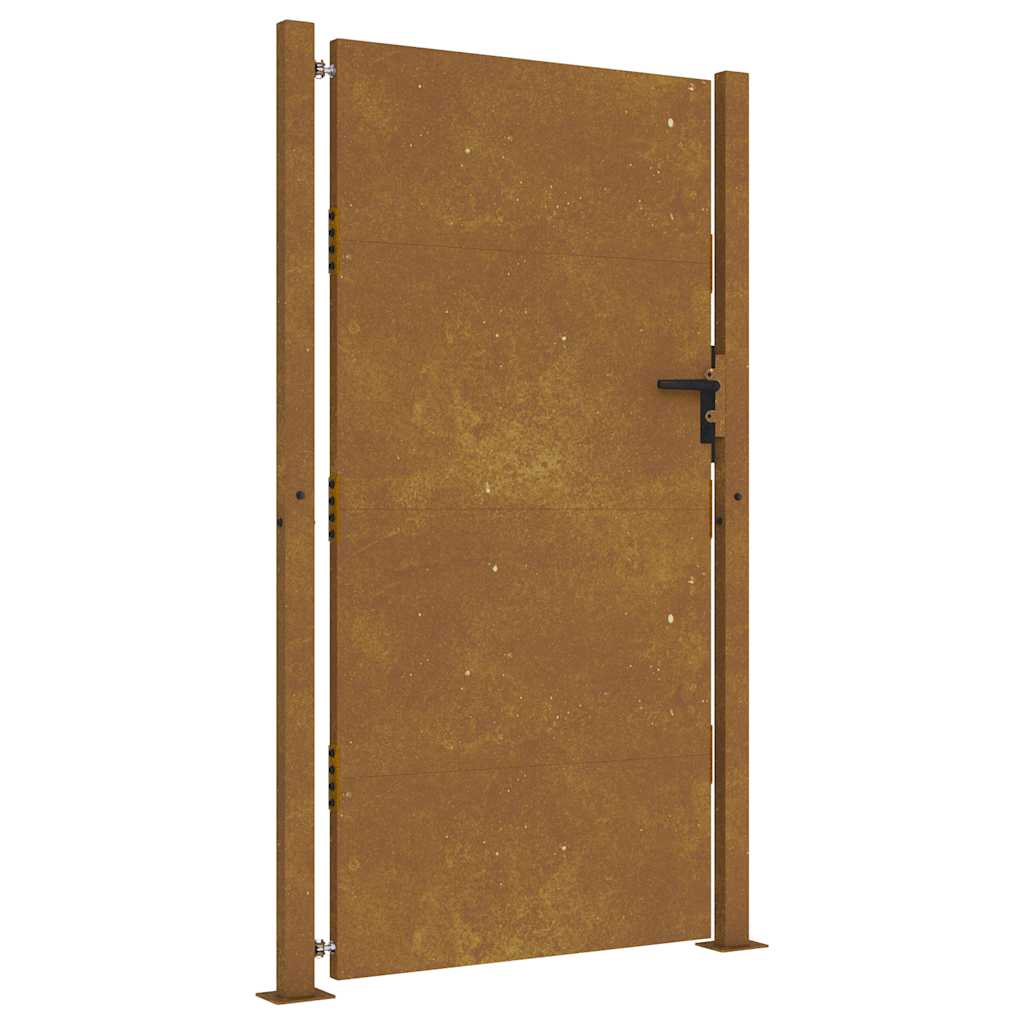 Cancello da giardino 100x200 cm in acciaio Corten | homemem39