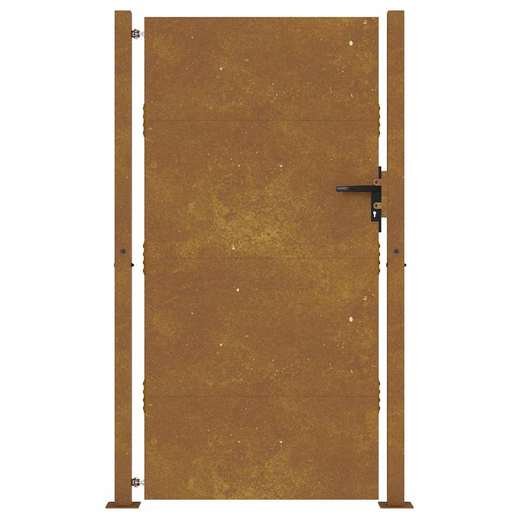 Cancello da giardino 100x200 cm in acciaio Corten | homemem39