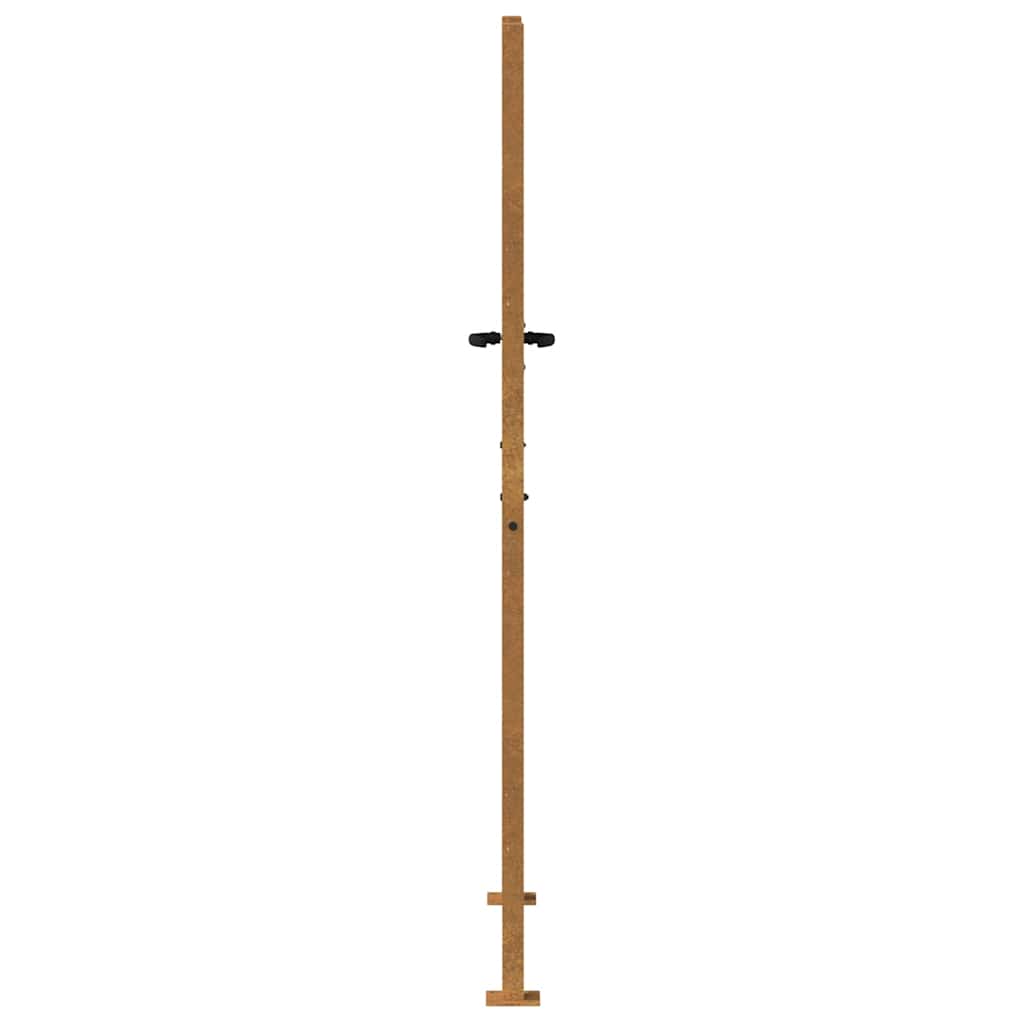 Cancello da giardino 100x200 cm in acciaio Corten | homemem39