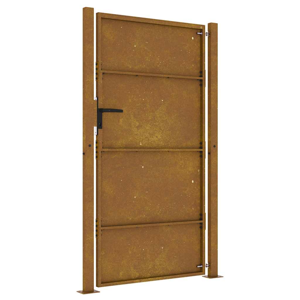 Cancello da giardino 100x200 cm in acciaio Corten | homemem39